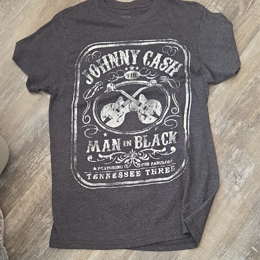 Johnny Cash Graphic Men's Black T-Shirt